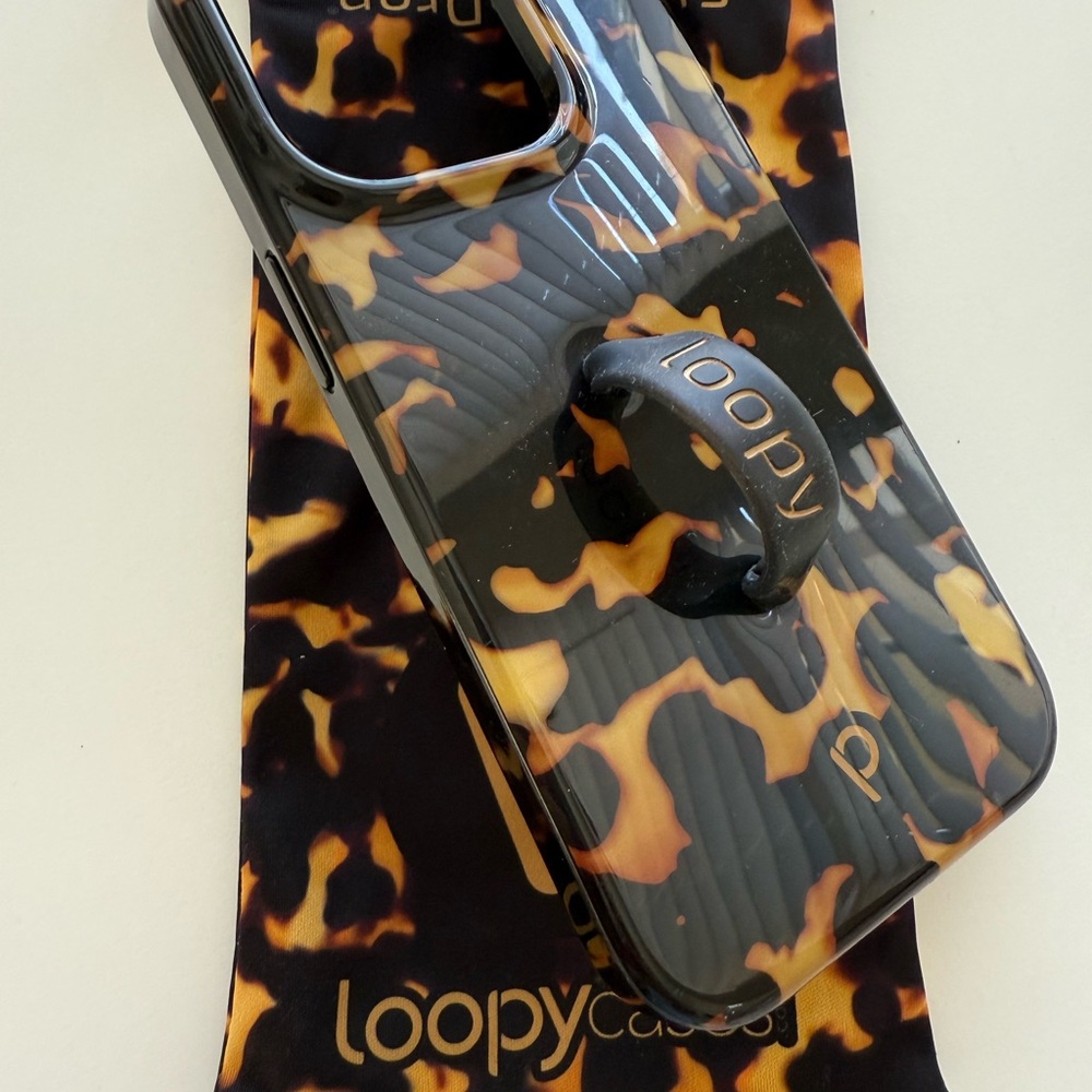 Loopy iPhone 14 Pro Tortoiseshell Phone Case